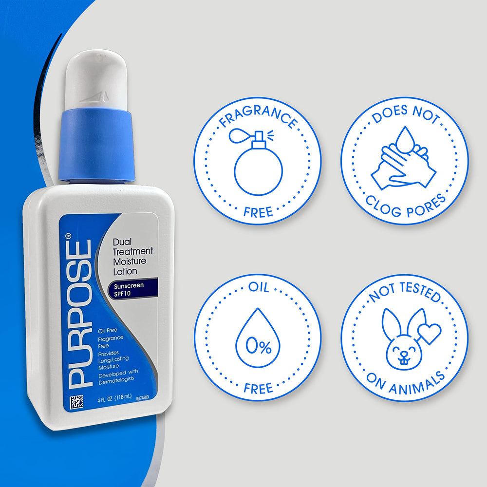 Purpose label and ingredient list view highlighting fragrance-free benefit
