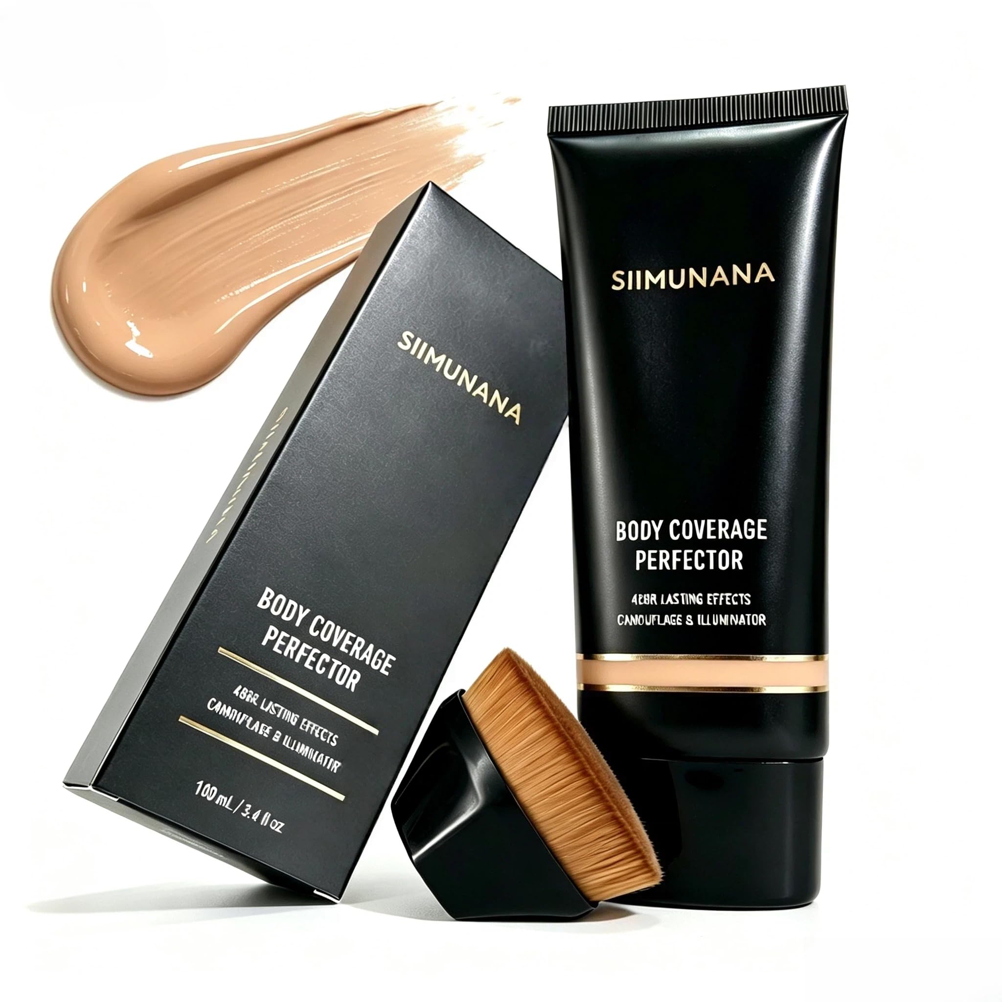 put girl front packaging showing shade and benefits for confident coverage