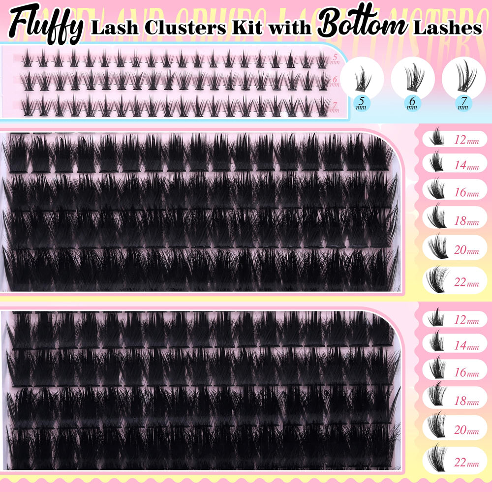 PVDKIW bottom lashes beside manga clusters showing balanced lower-lash framing benefit