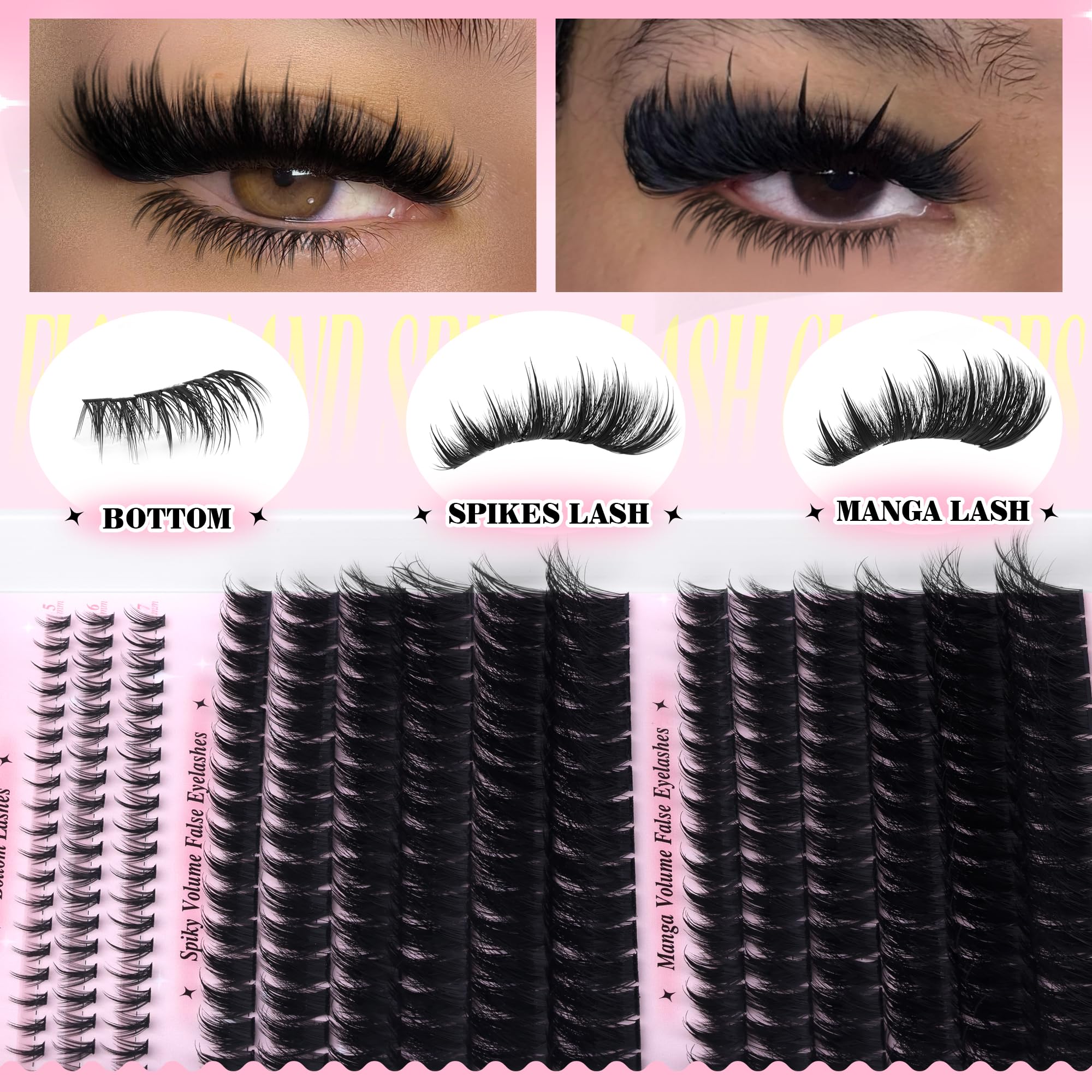 PVDKIW array of 12–22mm clusters showing length variety for customized dimension