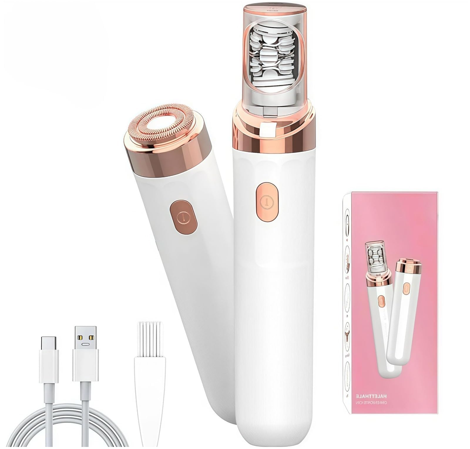 pxiluyna epilator front view showcasing compact design and controls for easy handling
