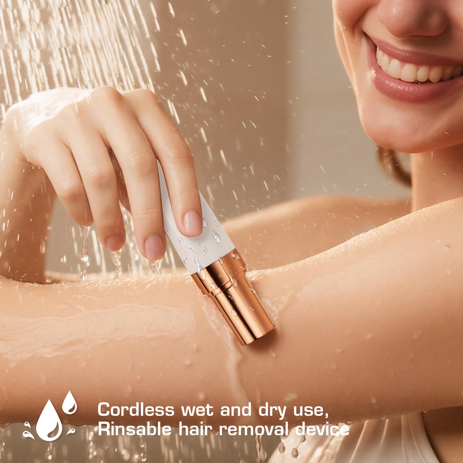 pxiluyna LED light detail illuminating fine hairs for accurate epilation and visibility