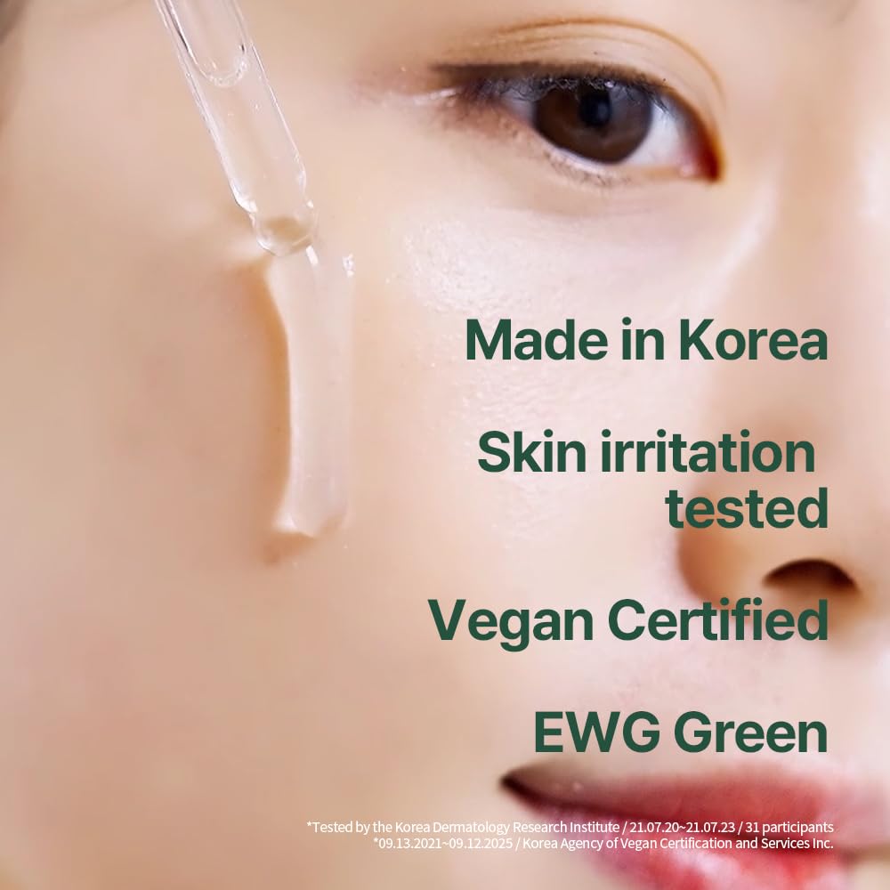 Pyunkang Yul dropper applying serum to skin showing quick absorption benefit