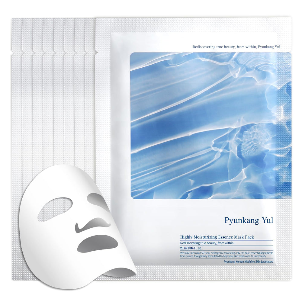 Pyunkang Yul front packaging showing ten mask sachets and benefits