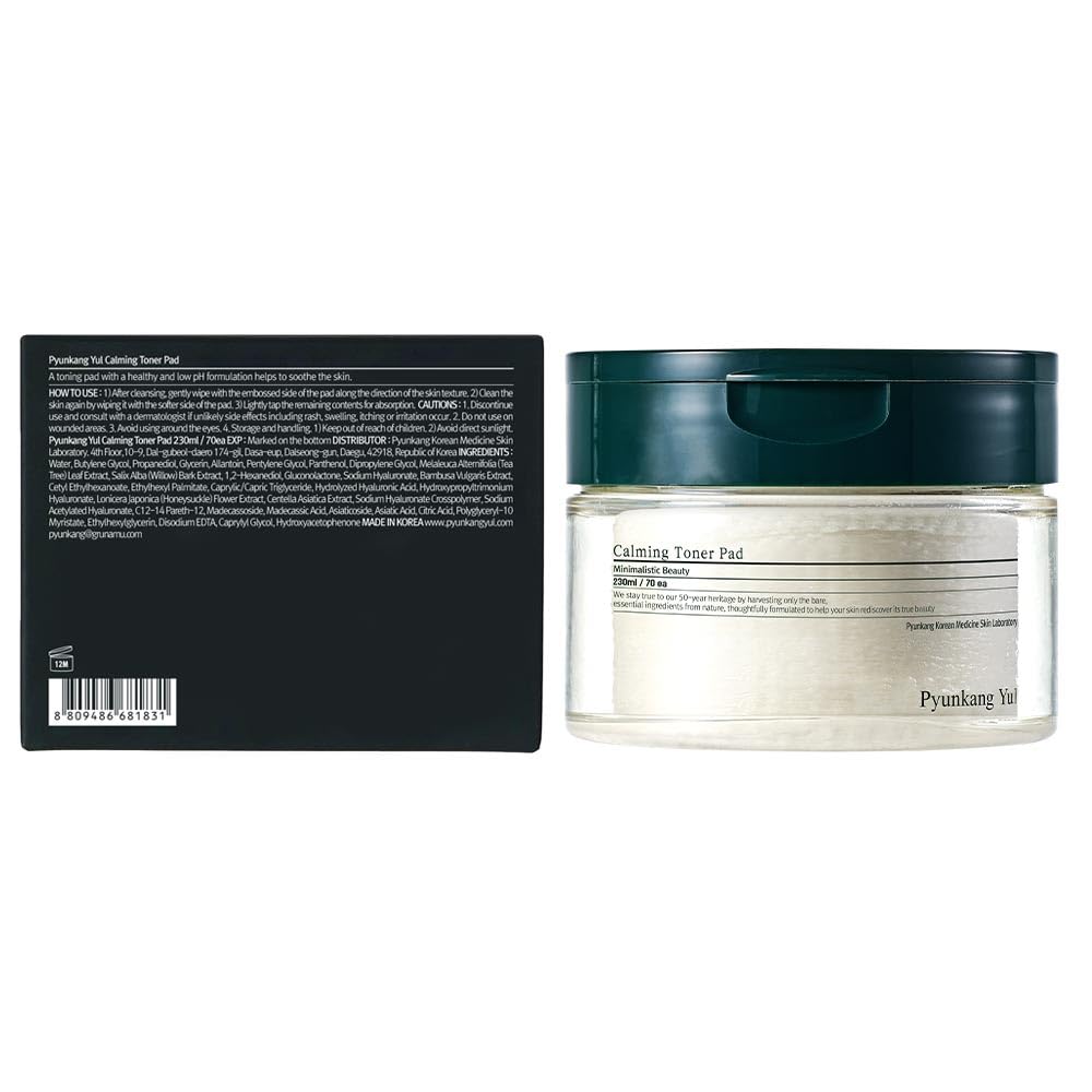 Pyunkang Yul double-sided pad close-up demonstrating gentle exfoliation