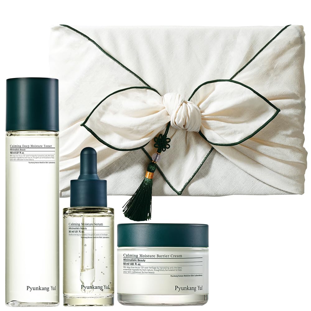 Pyunkang Yul front packaging showing the three-piece calming set and gift-ready presentation