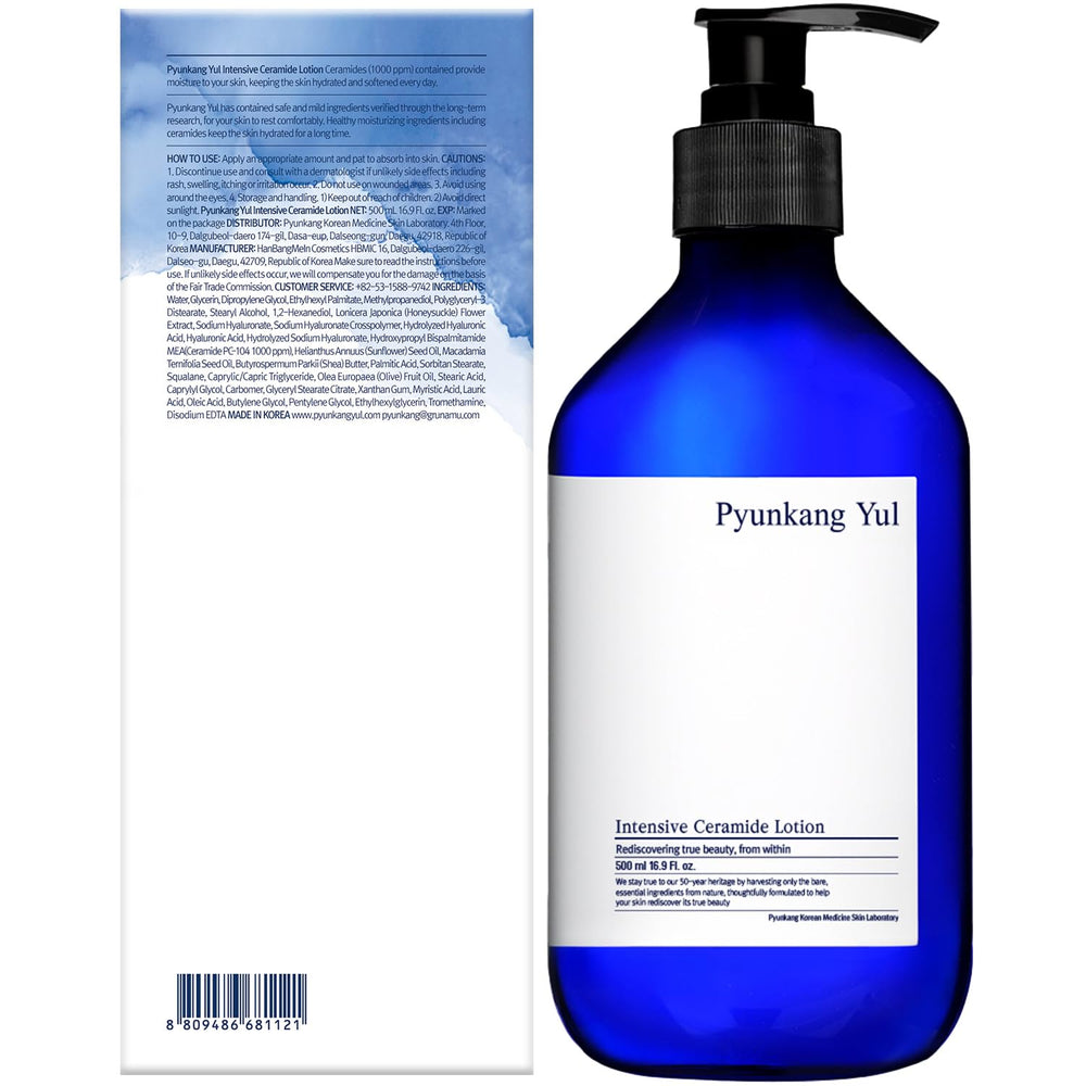 Pyunkang Yul still life with natural extracts communicating soothing ingredients