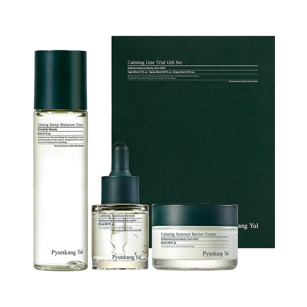 Pyunkang Yul set front packaging showing compact travel trio benefit convenience