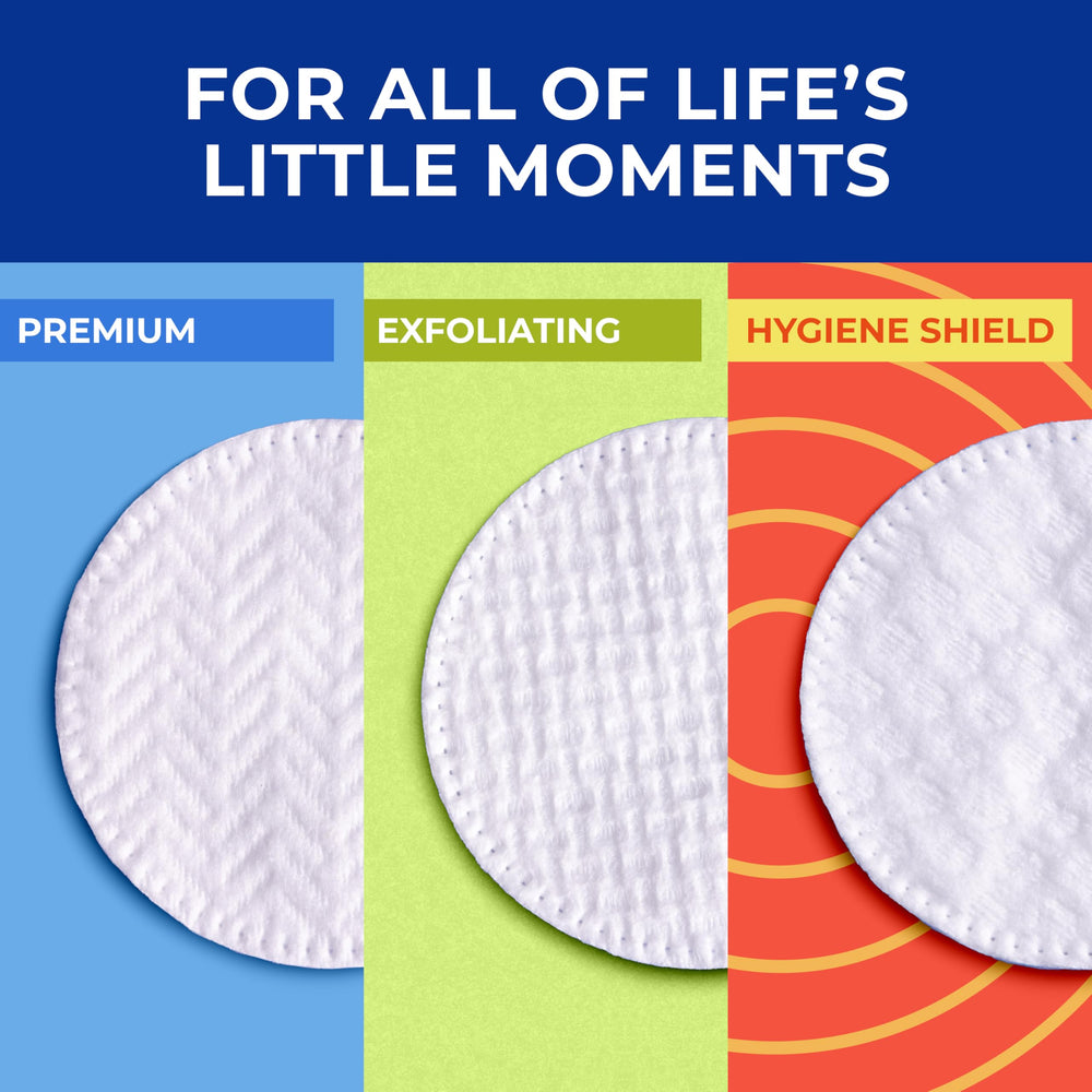 Q-tips Aloe Vera label close-up indicating soothing benefit