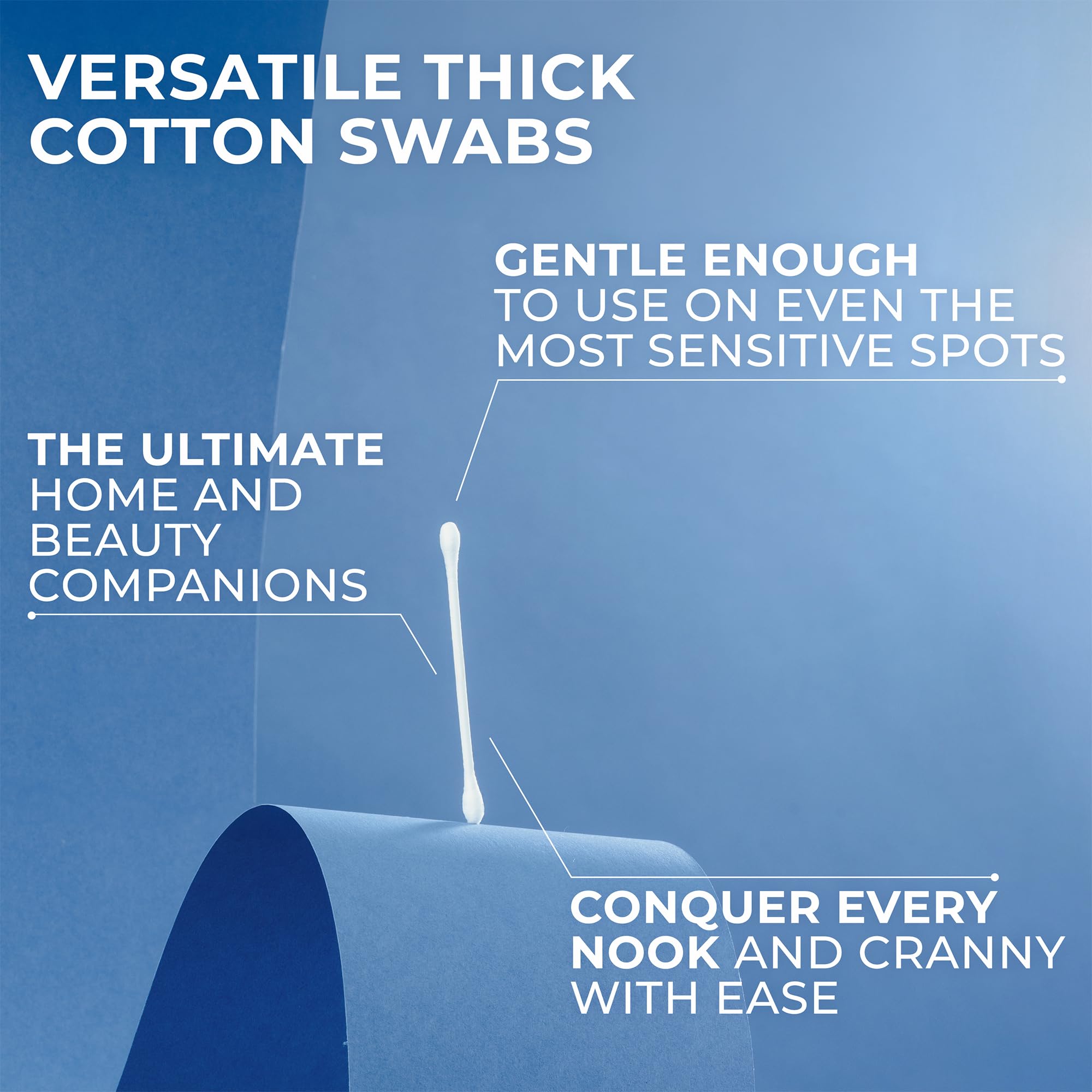 Q-tips applying paint for craft detail showing controlled application benefit