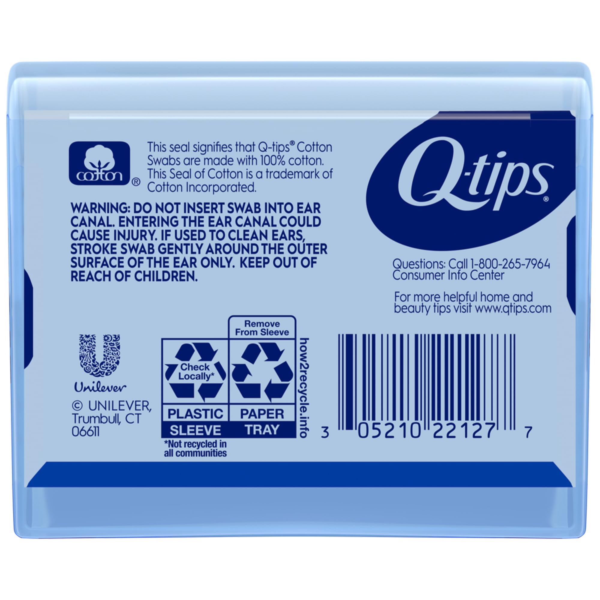 Q-tips closeup of cotton tip highlighting soft precise cleaning benefit
