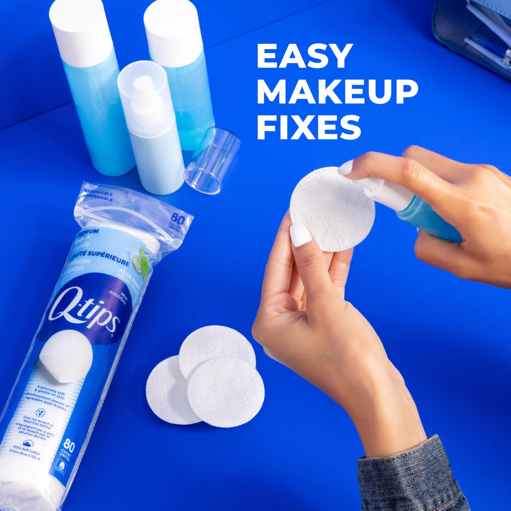 Q-tips removing nail polish cleanly without shredding
