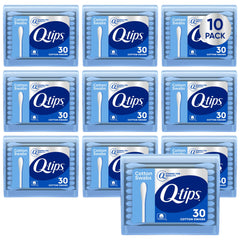 Q-tips travel case front view showing brand and compact benefit
