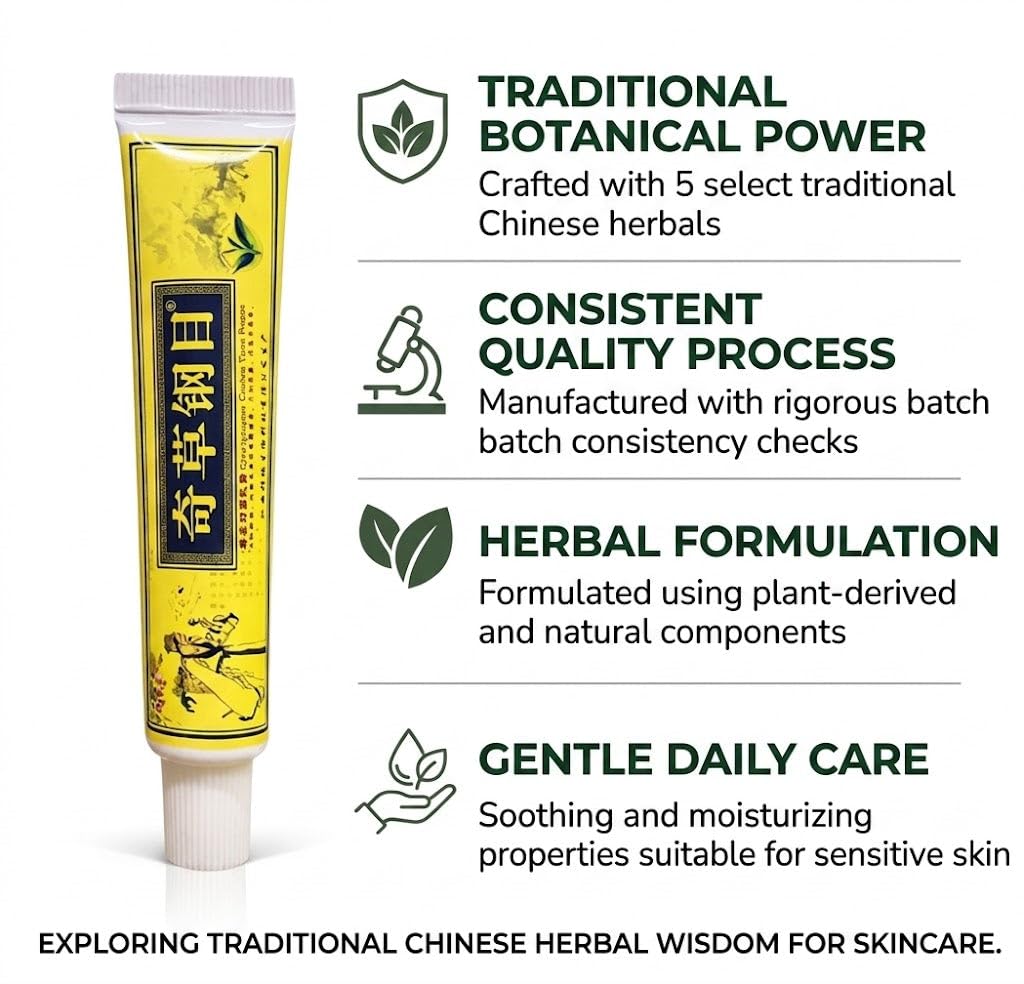 QICAOGANGMU application on hand demonstrating targeted use and quick absorption benefit