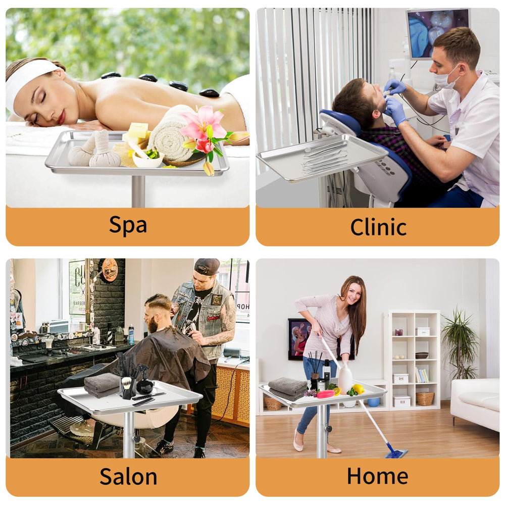 Qinrunkoi tray in use during salon color application for efficiency