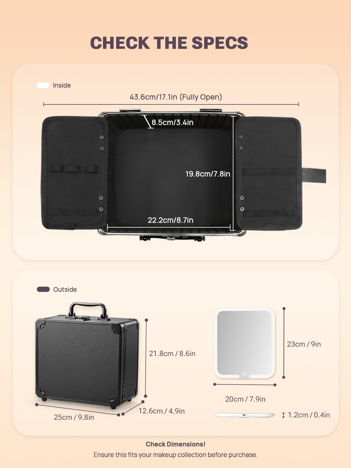 Qislee detachable mirror magnets demonstrating hands-free mounting convenience