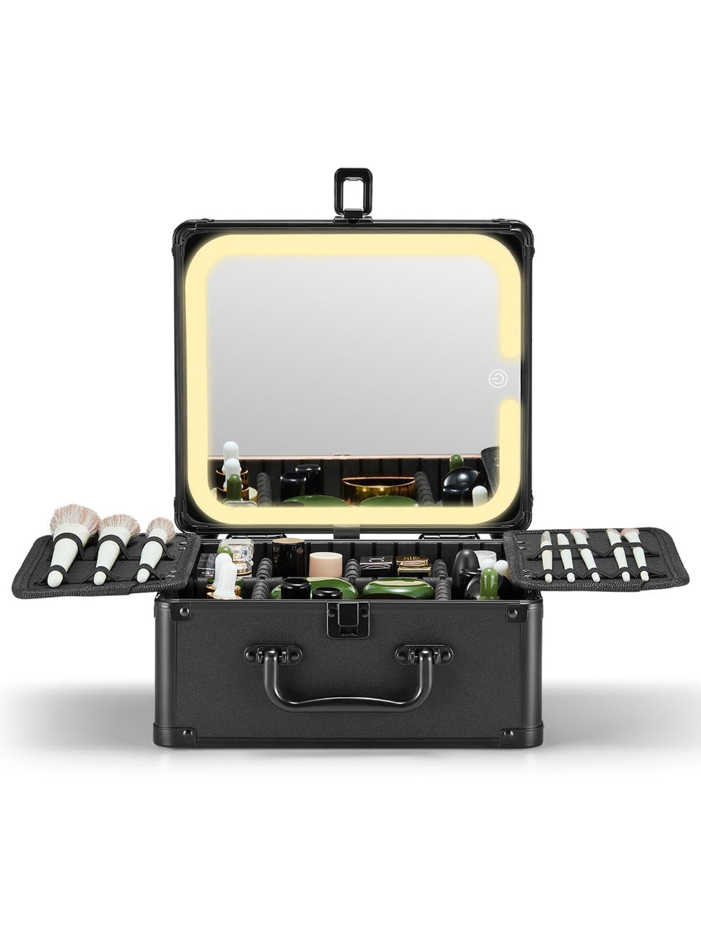 Qislee front closed case showing sturdy travel protection and secure latch