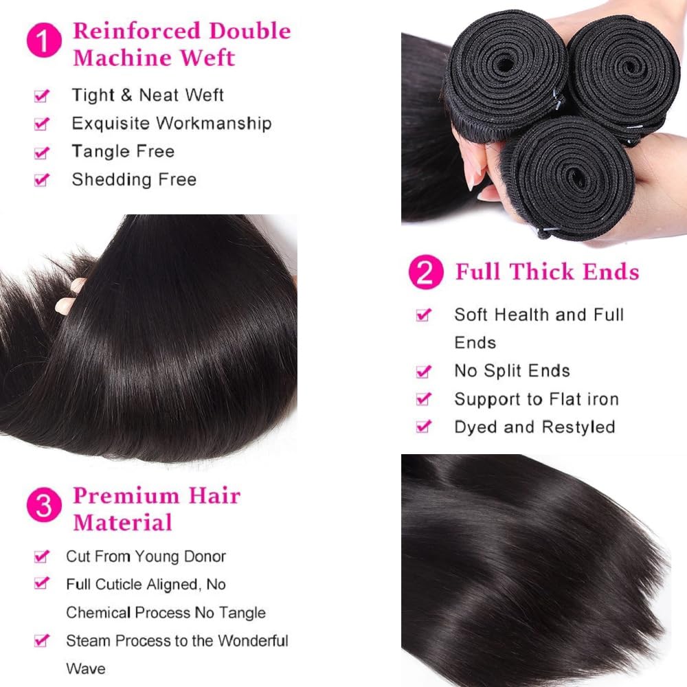 QIYING top view of 4x4 HD lace closure showing natural part and seamless hairline benefit