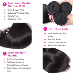 QIYING top view of 4x4 HD lace closure showing natural part and seamless hairline benefit