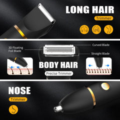 QREEX foil shaver detail for gentle, close shaves in sensitive groin and ball areas