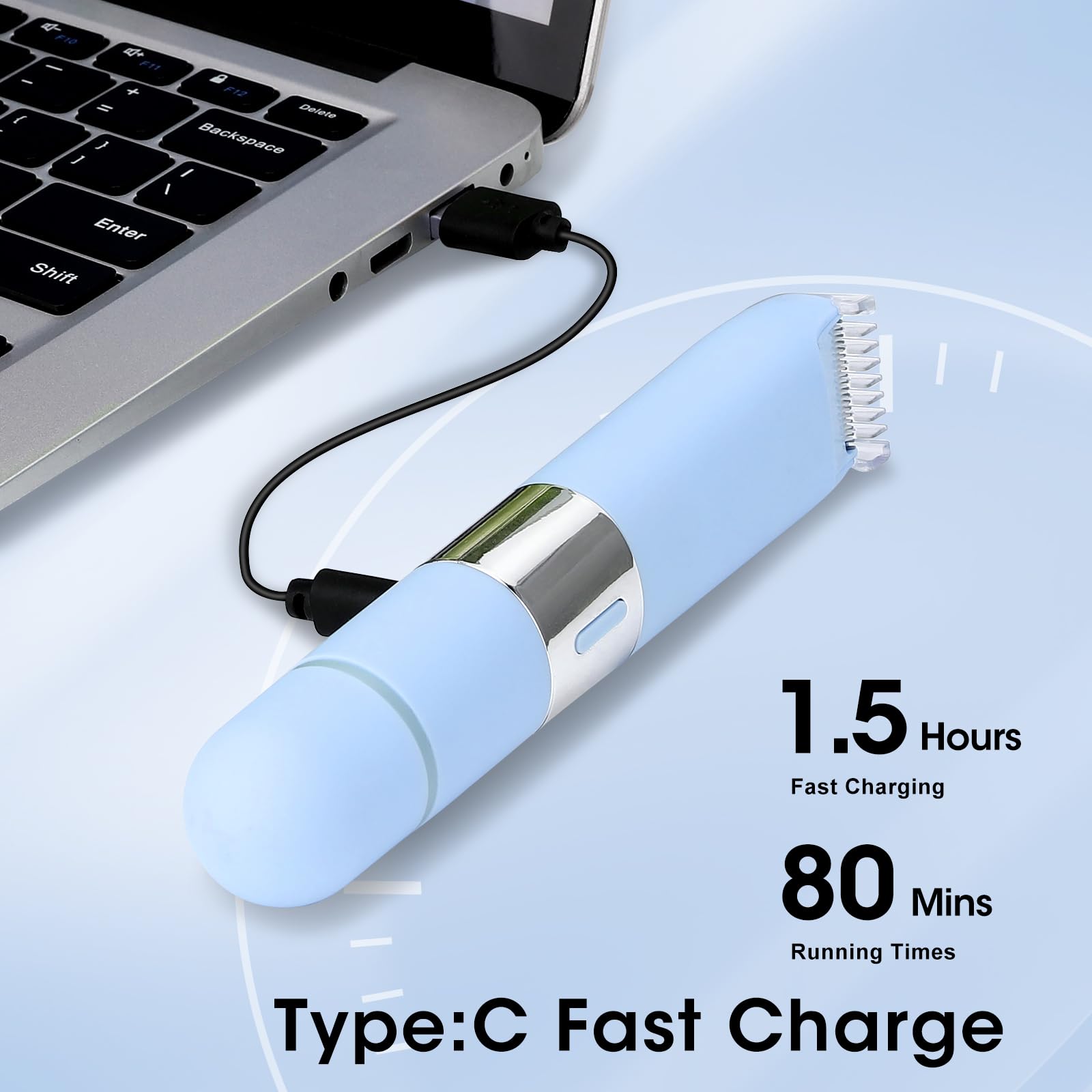 QREEYX held in hand to show size and travel-friendly portability
