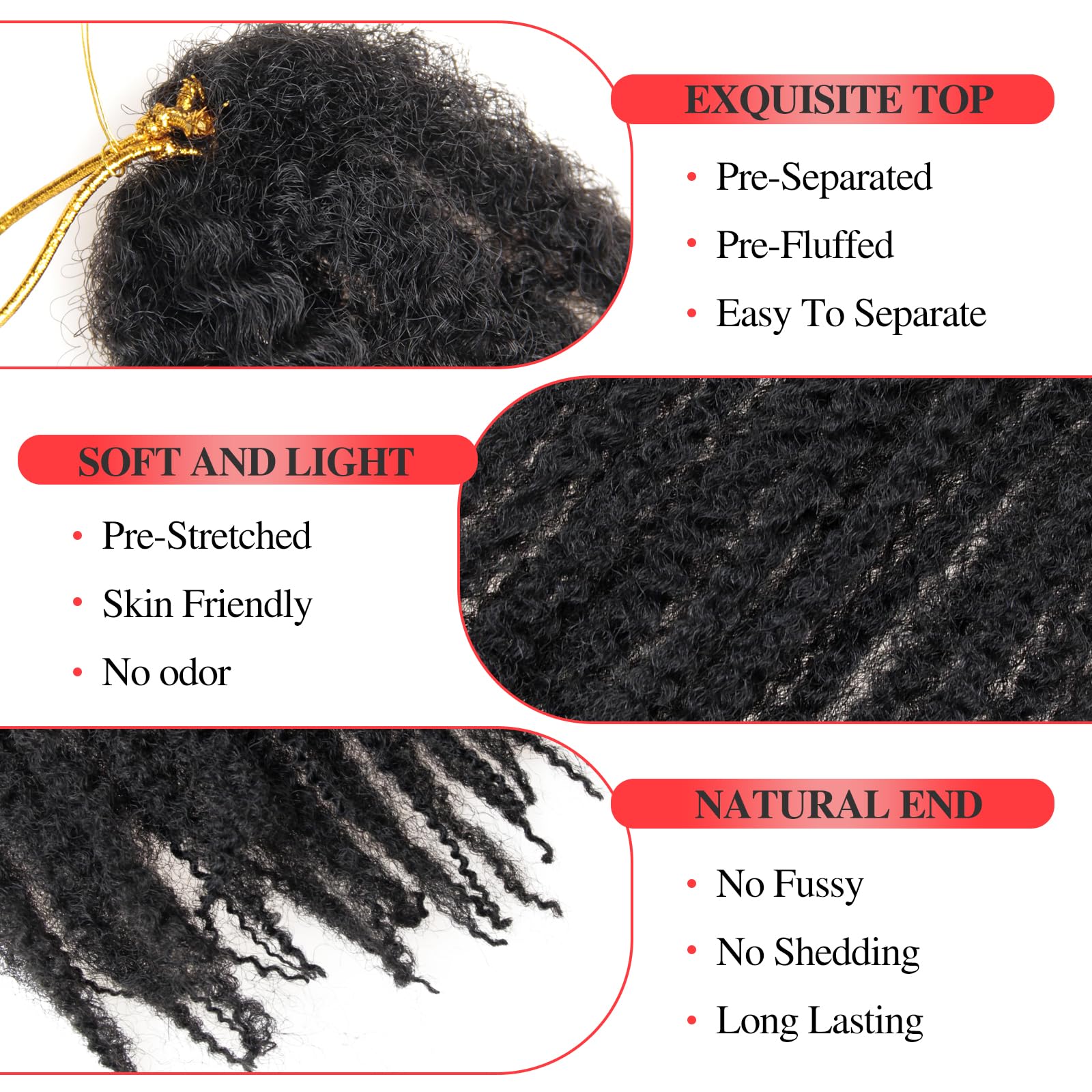 QRHSUKA bundle label showing 18-inch length and 30g per pack for accurate weight