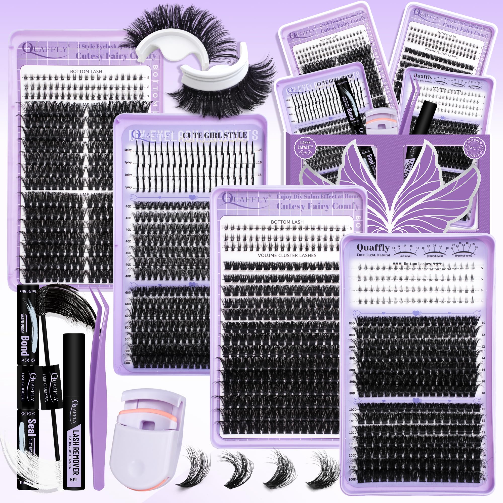 QUAFFLY front box and organized trays showing full kit benefits