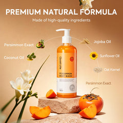 QualiLife ingredients flatlay with persimmon, tea tree, olive oil benefits
