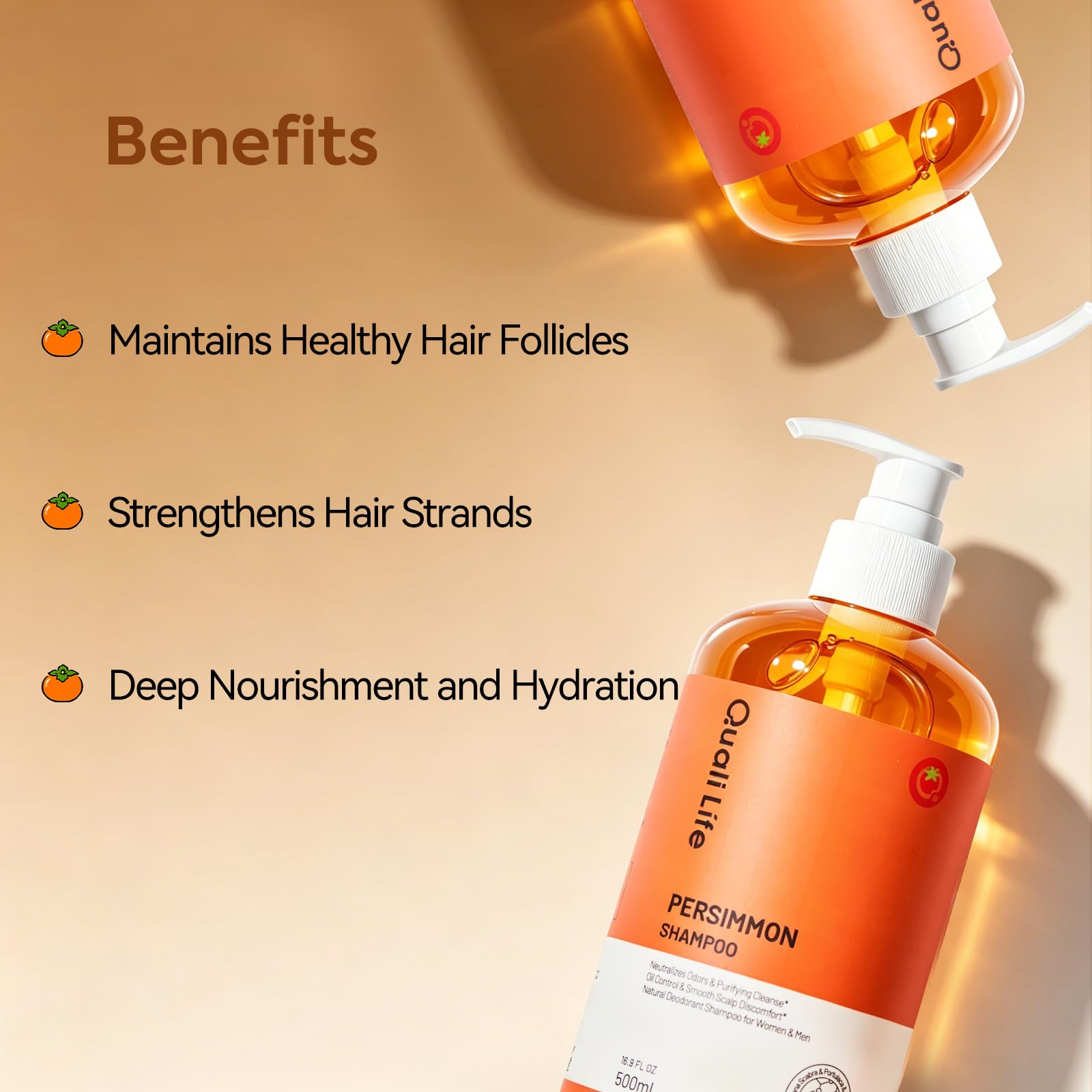 QualiLife back label close-up listing gentle ingredients and benefits