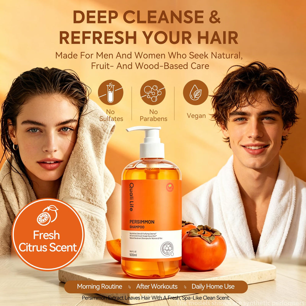 QualiLife persimmon extract bowl highlighting natural odor-targeting benefits