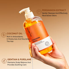 QualiLife lather on scalp demonstrating odor-neutralizing foam effect
