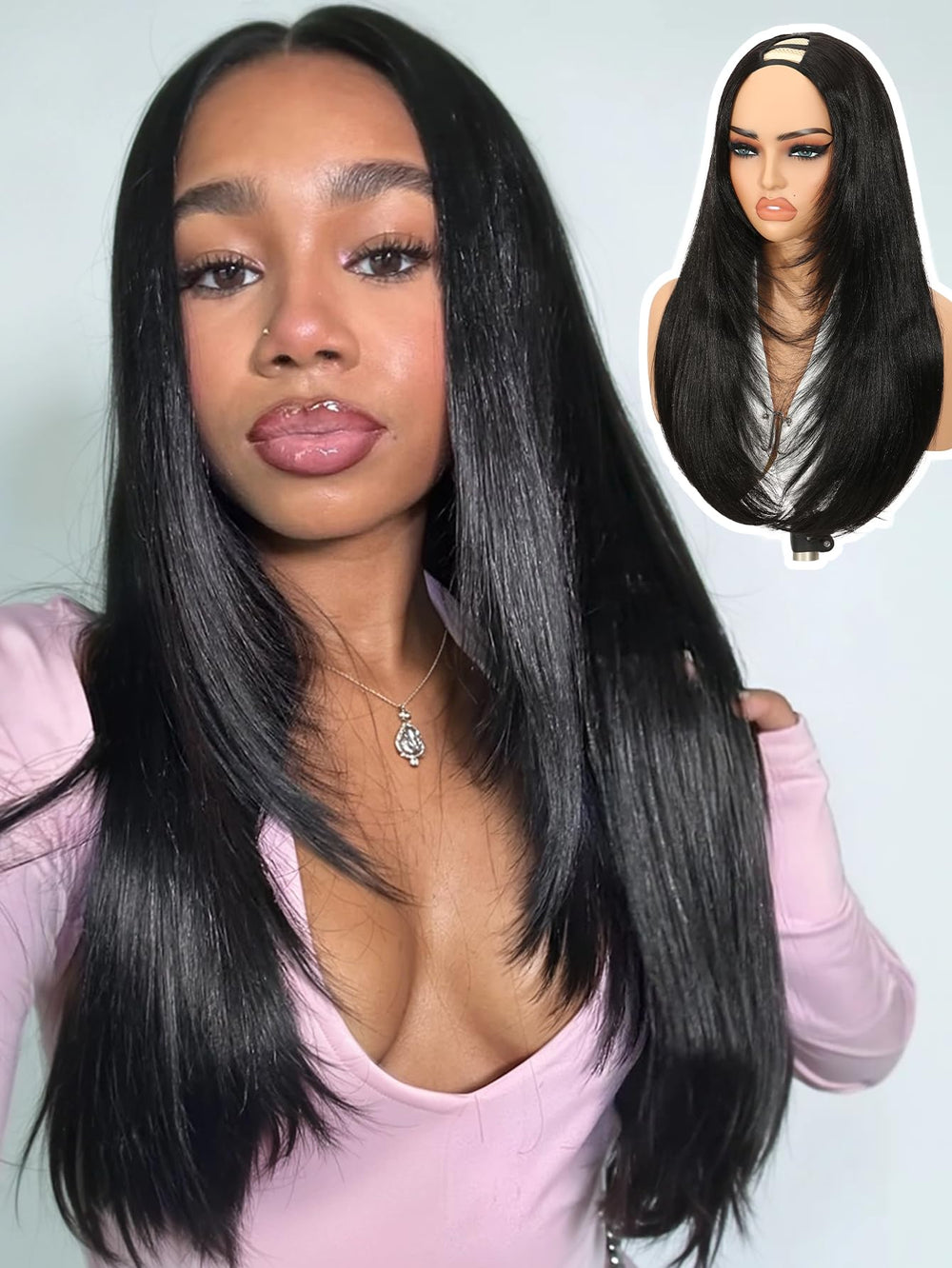 Quantum Love front view showing natural hairline and layered yaki finish