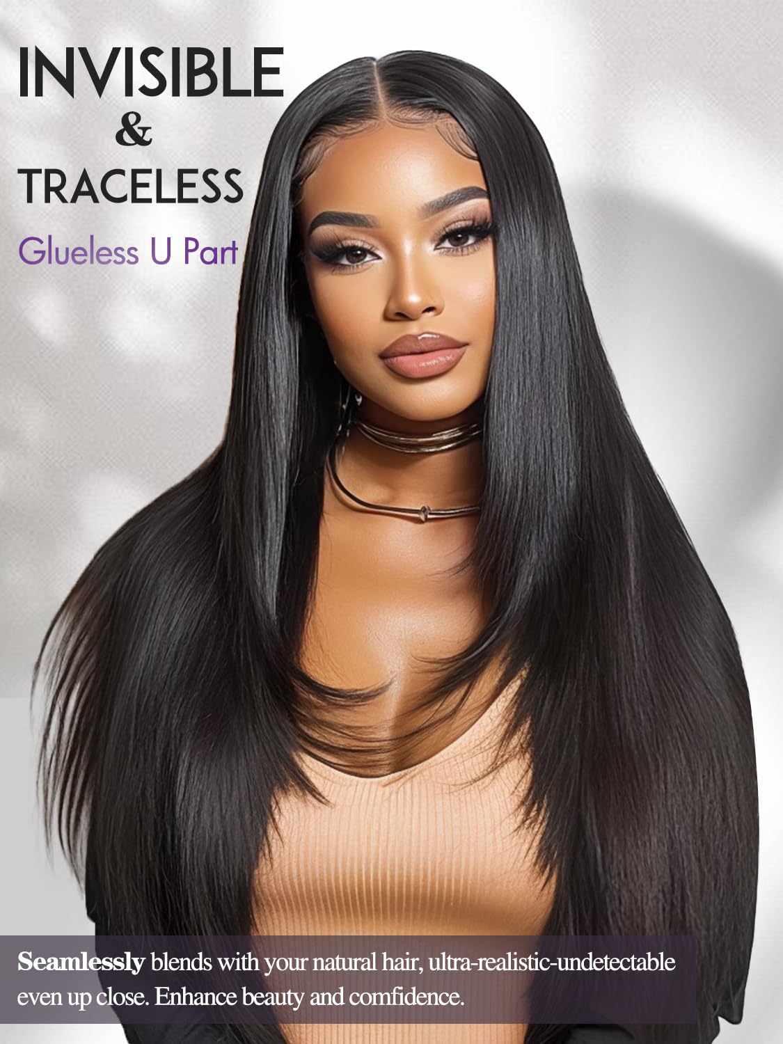 Quantum Love side profile highlighting layered cut that frames the face