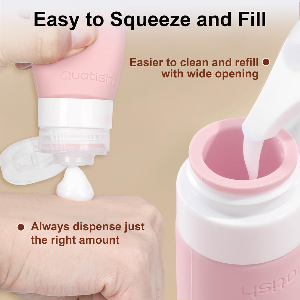 Quatish cream jar open to reveal product and easy-access wide-mouth benefit