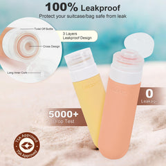 Quatish cream jars open with contents visible for easy scooping and travel use