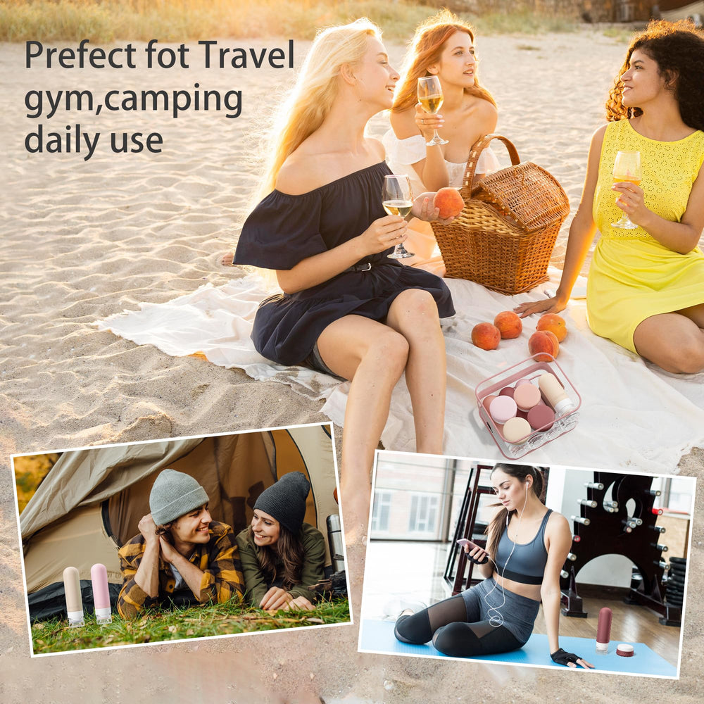 Quatish lifestyle bathroom counter display showing tidy travel-ready setup