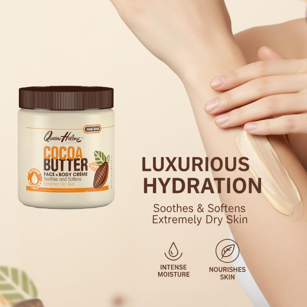 Queen Helene cream being spread on a hand for fast absorption benefit