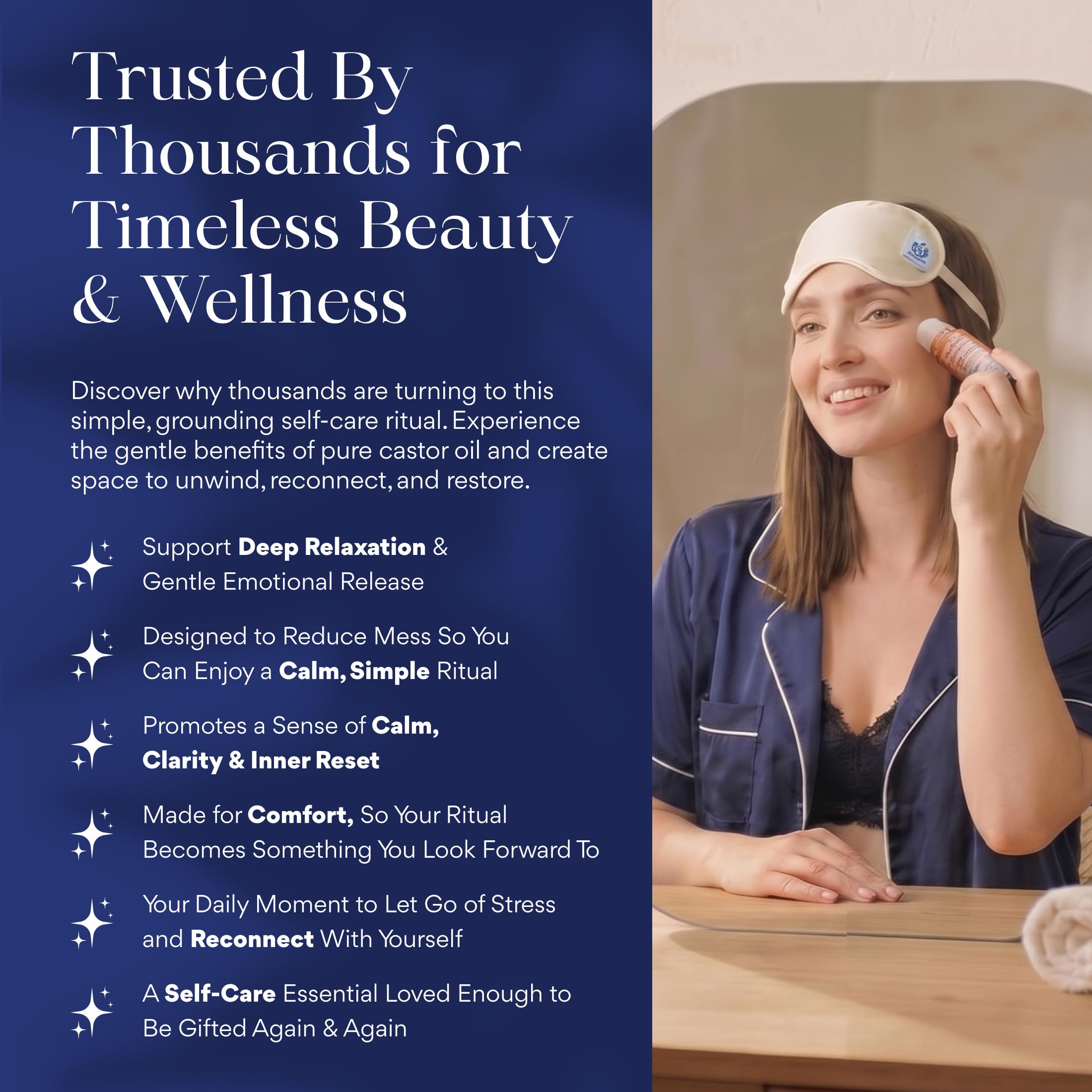 QUEEN OF THE THRONES roll-on used to prep a castor oil pack with less mess