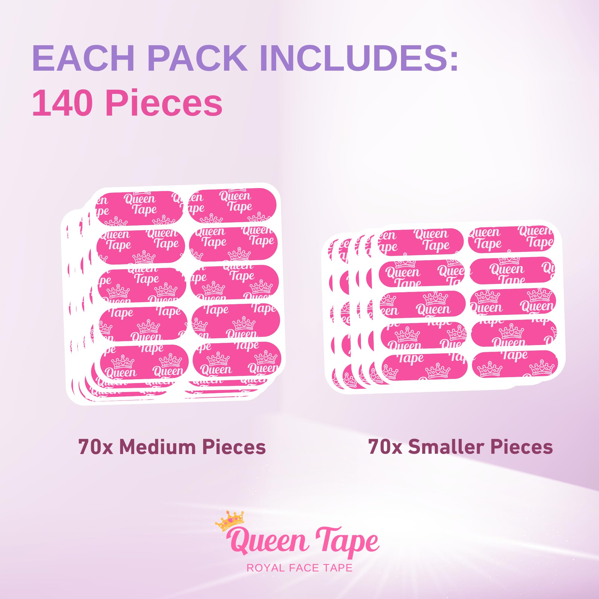 Queen Tape on bedside table as part of nighttime routine for refreshed mornings
