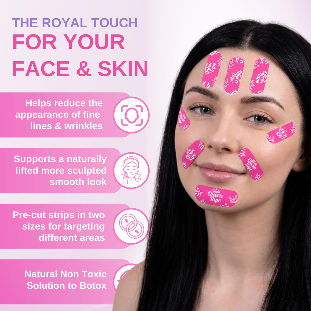 Queen Tape close-up of strip texture and infusion for skin hydration