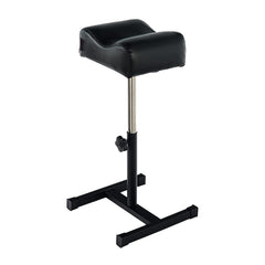 QUEESALN front view of footrest showing sleek black pad and frame for comfort