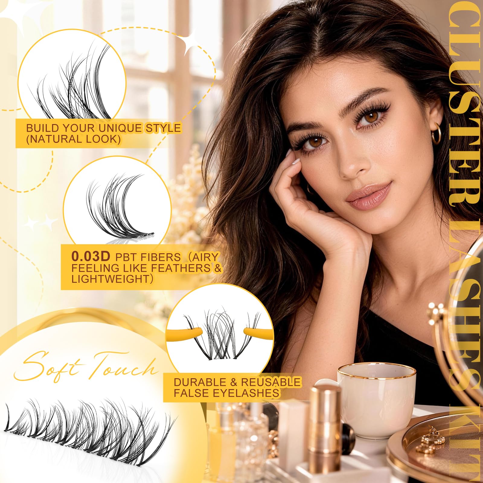 QUEWEL tweezer and dual-ended adhesive for precise application