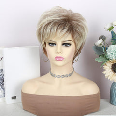 quickwig close-up of dark roots and blended blonde for realistic color benefits