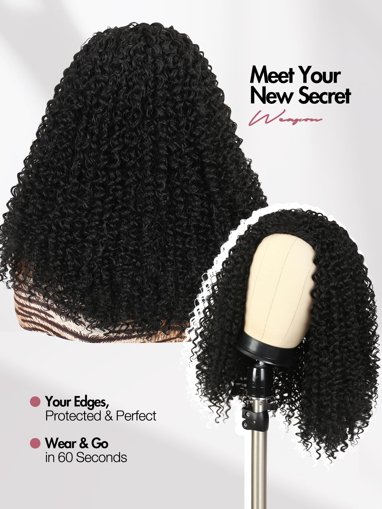 quickwig length and scale comparison to show 16-inch size