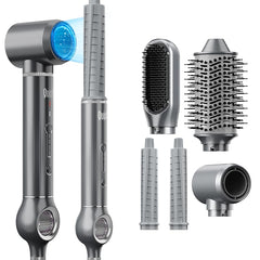 QUICO front view styling kit showing all five attachments for versatile styling
