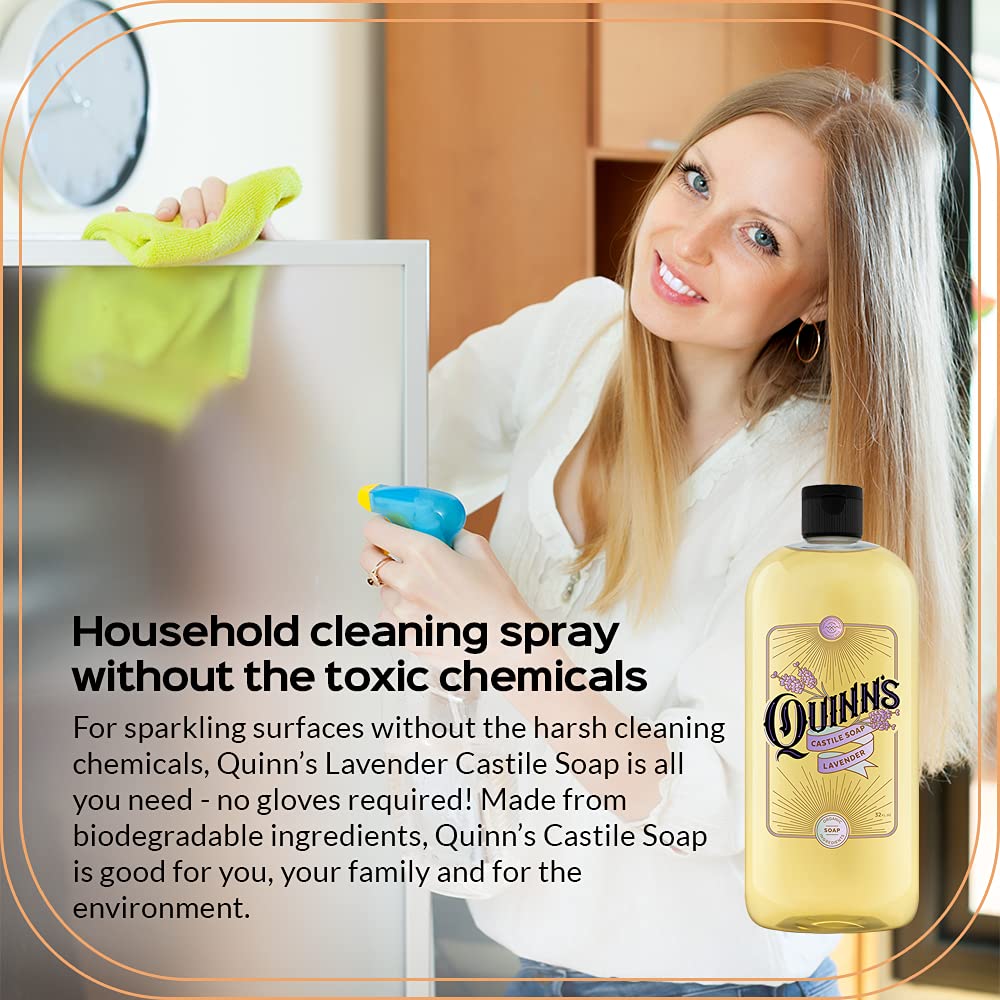 Quinn's used as body wash in shower showing gentle cleansing and moisturizing benefit