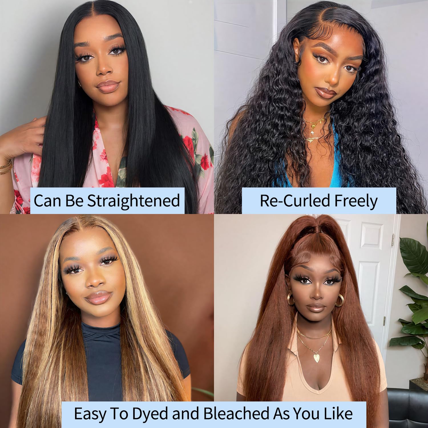 QURTQUT styled bundles both curled and straight for versatile looks