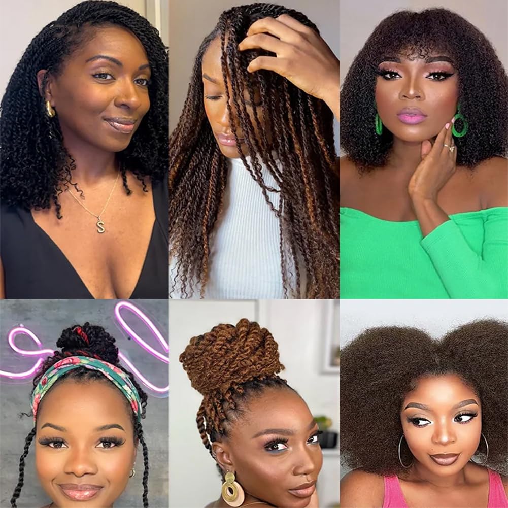 QUEEN VIRGIN REMY length comparison display from 12 to 22 inches for planning bundles