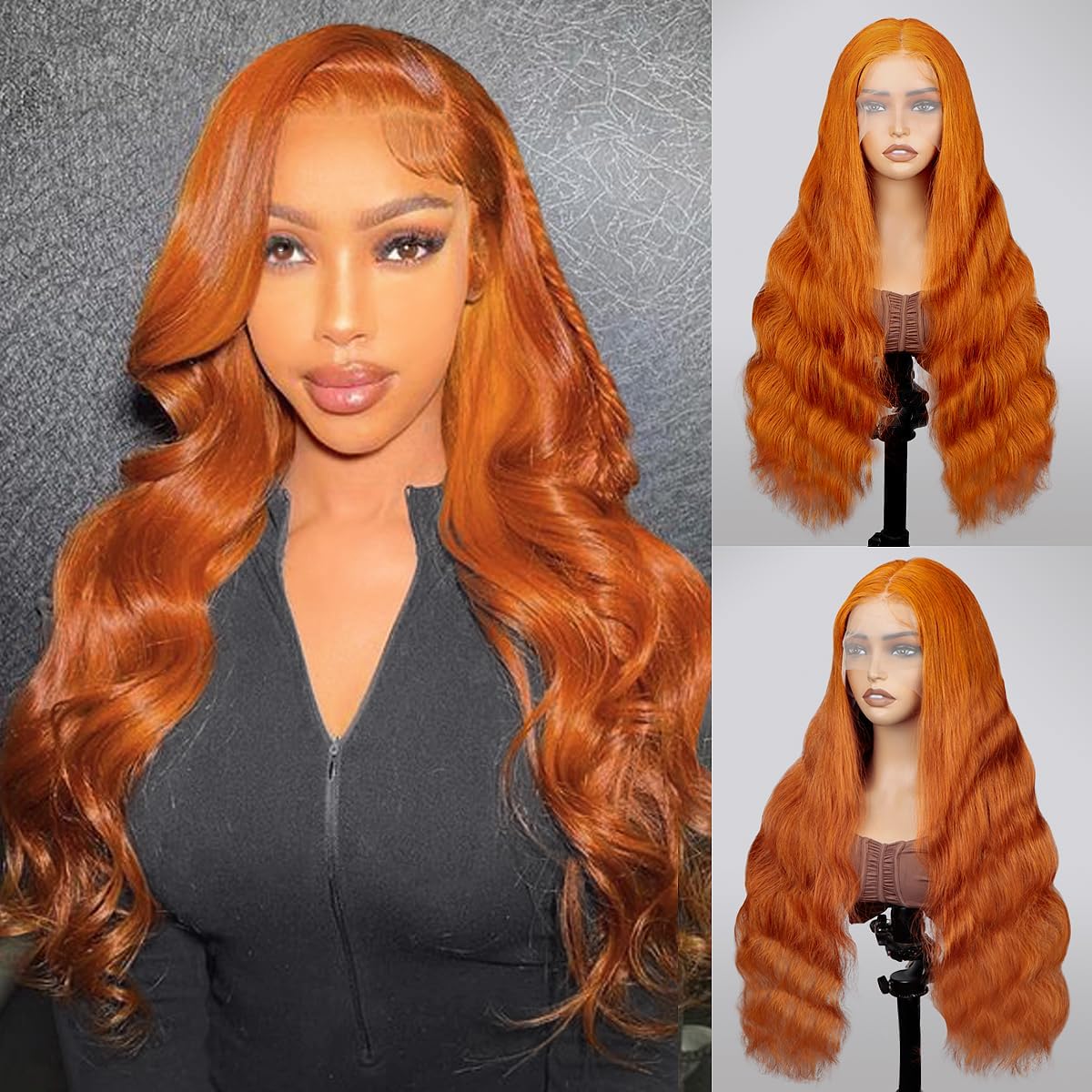 QZOQZO close-up of body wave texture highlights soft, bouncy strands