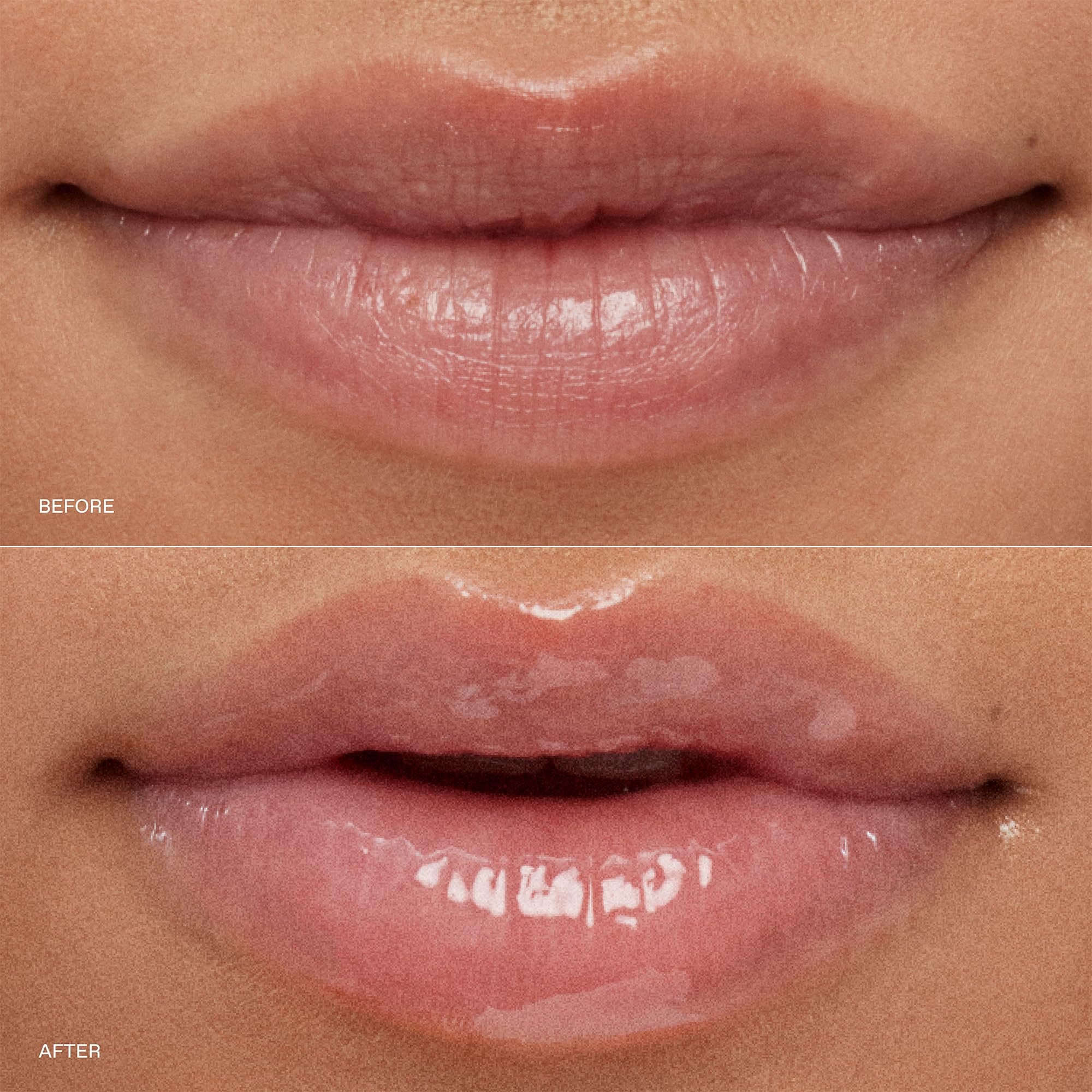 r.e.m. beauty lip swatch single shade demonstrating sheer juicy color payoff